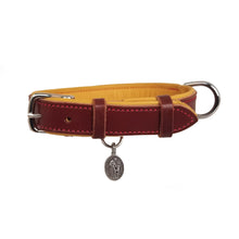 Load image into Gallery viewer, St. Dominic Leather Dog Collar - with holy medal