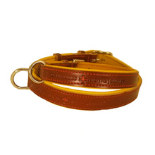 Load image into Gallery viewer, St. Dominic Leather Dog Collar - with holy medal