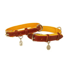 Load image into Gallery viewer, St. Dominic Leather Dog Collar - with holy medal
