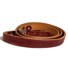 Load image into Gallery viewer, Little Way Leather Dog Leash for Small Dogs- with Maltese Cross