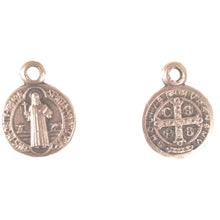 Load image into Gallery viewer, St. Dominic Leather Dog Collar - with holy medal