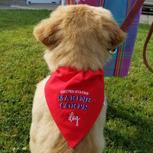 Load image into Gallery viewer, United States Marine Corps dog bandana