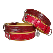 Load image into Gallery viewer, Leather Dog Collar with holy medal: The &quot;Carlo&quot; Collar