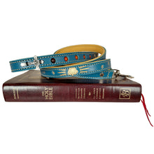 Load image into Gallery viewer, Our Lady of Guadalupe Leather Dog Leash with Rosary for Small Dogs