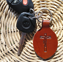 Load image into Gallery viewer, Heroic Virtue handcrafted leather key chains
