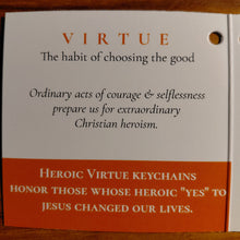 Load image into Gallery viewer, Heroic Virtue handcrafted leather key chains