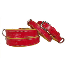 Load image into Gallery viewer, Leather Dog Collar with holy medal: The &quot;Carlo&quot; Collar