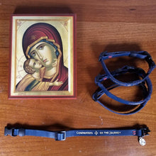 Load image into Gallery viewer, St Gertrude Leather Cat Collar with Holy Medal