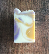 Load image into Gallery viewer, homemade dog bath bar soap with lavendar and lemongrass essential oils.
